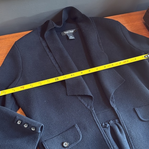 White House black market knit blazer  new without tag has never been worn - Picture 4 of 12